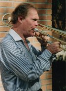 Roy Wiegand and his trombone