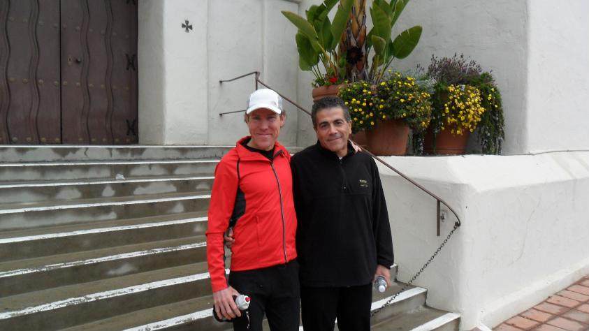 Roy and Friend Armen - runs 29 miles to support Roy