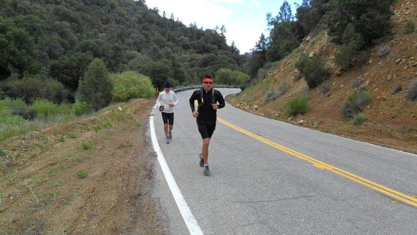 Mac is running alongside Roy for 25 miles