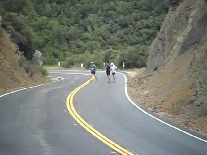 Tom, Mac and Roy - at mile 42